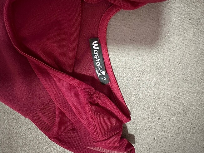 s Beden Bordo elbise