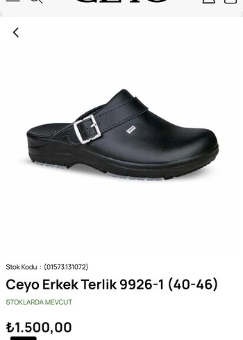 Diğer CEYO Mavi ve siyah erkek terliği