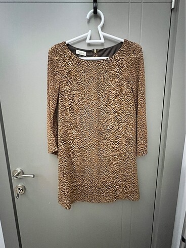 Pull and Bear leopar desen elbise