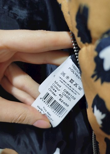 Leopar Desenli Kadın mont - Görsel 6