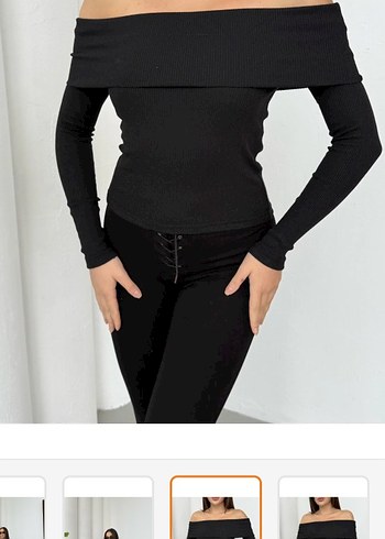 çizgi desen bluz - Görsel 2