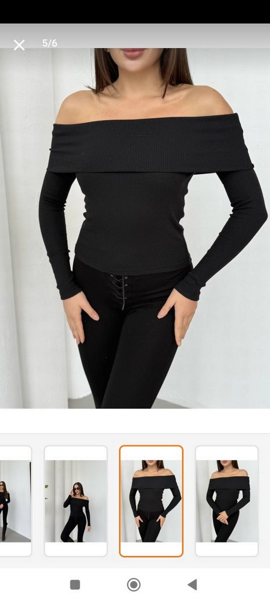 çizgi desen bluz - Görsel 2