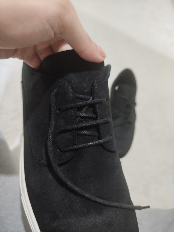 Siyah Süet Bağcıklı Erkek Sneaker - Görsel 5