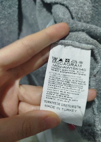 Gri Triko Yüksek Yakalı - Görsel 6