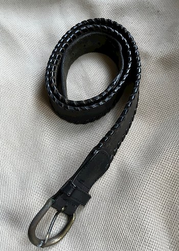 Siyah Deri Kadın Kemer - Görsel 2