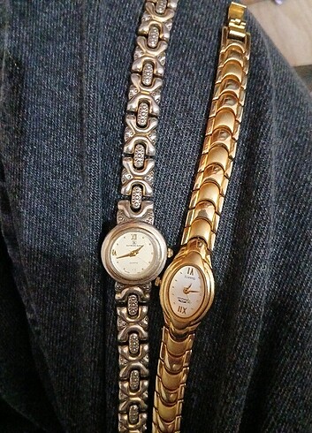 24k altın kaplama vıntage saat - Görsel 4