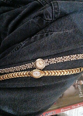 24k altın kaplama vıntage saat - Görsel 5