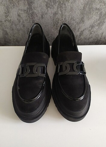 Siyah Oxford ayakkabı
