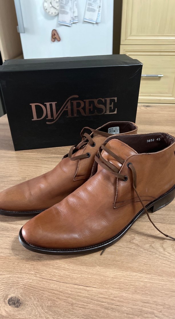 Dıvarese  Klasik Parlak Kahverengi Erkek Bot - Görsel 2