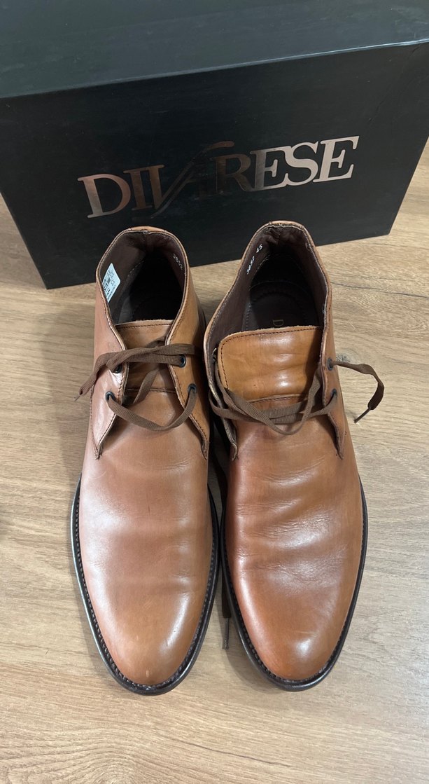 Dıvarese  Klasik Parlak Kahverengi Erkek Bot - Görsel 5