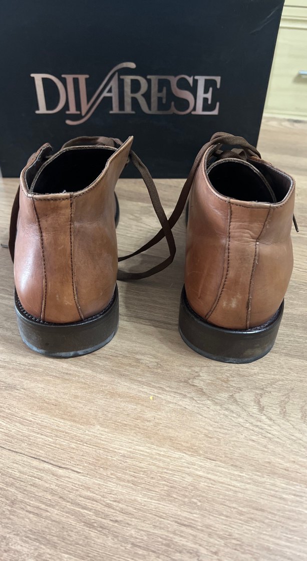 Dıvarese  Klasik Parlak Kahverengi Erkek Bot - Görsel 3