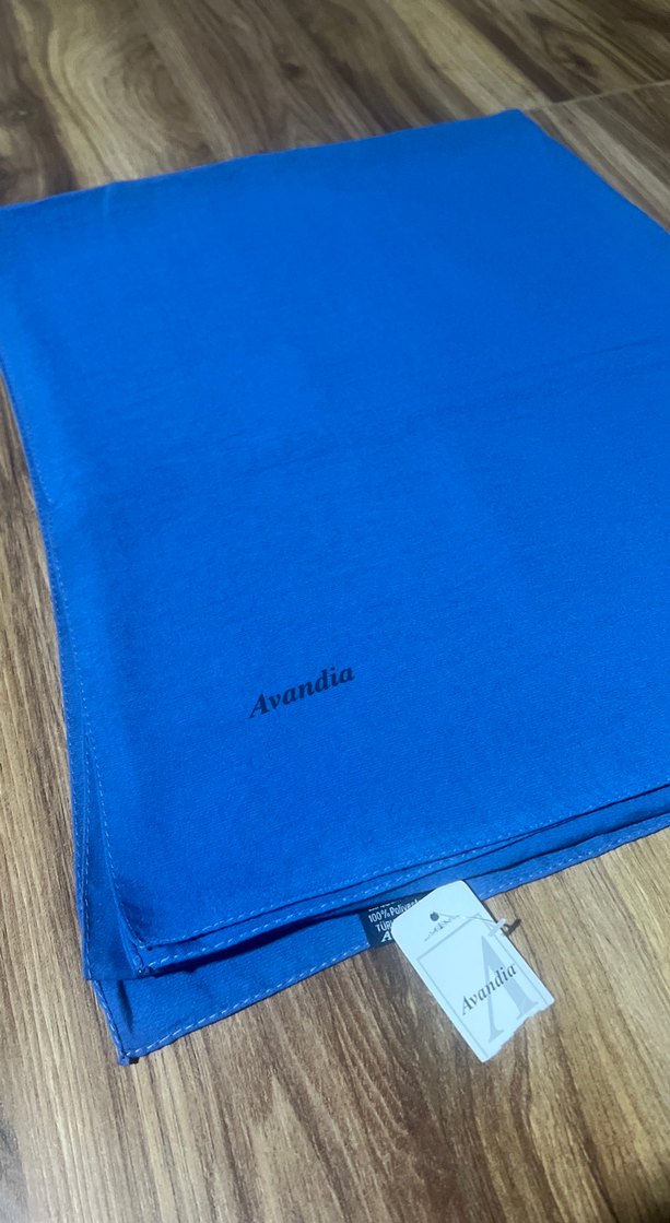 Mavi Kadın ince caz Şal - Görsel 3