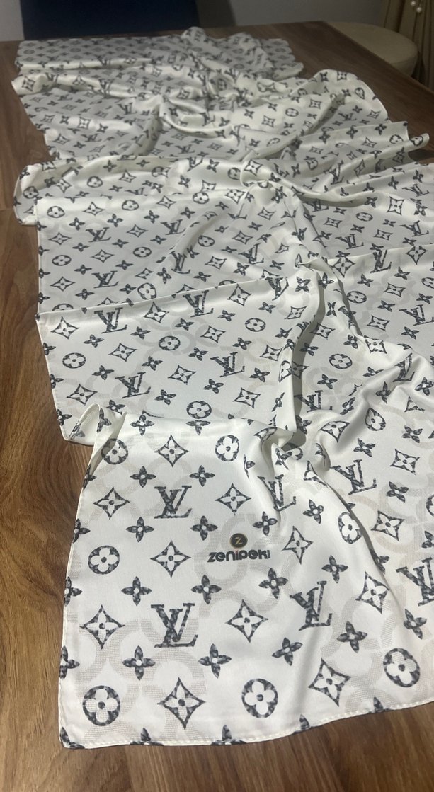 Bohem Beyaz şifon  Kadın Şal - Görsel 2