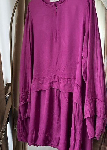 Mor Salaş Uzun Kollu Tunik - Görsel 2