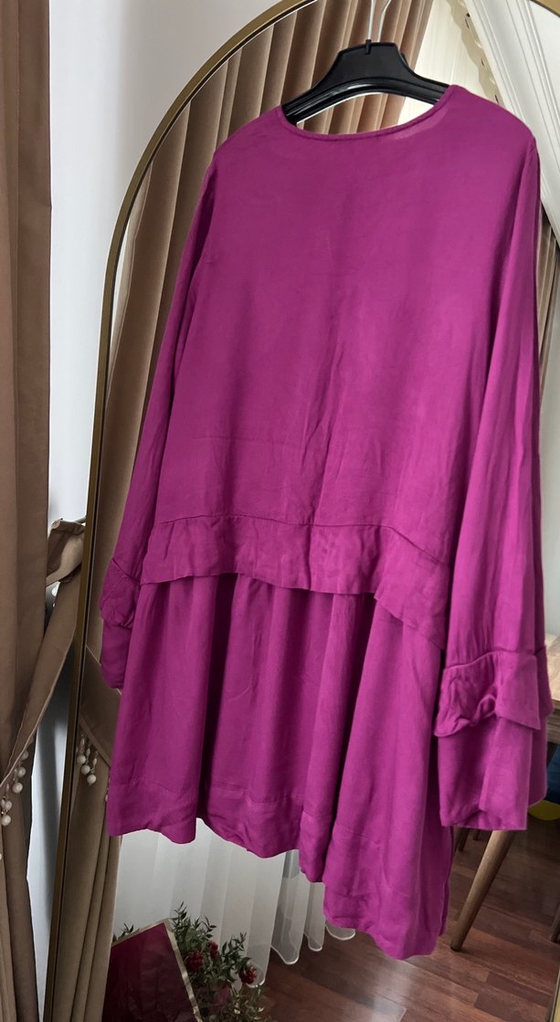 Mor Salaş Uzun Kollu Tunik - Görsel 4