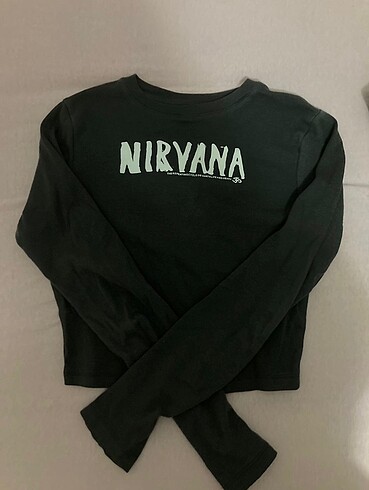 Addax Nirvana uzun kollu grunge bluz