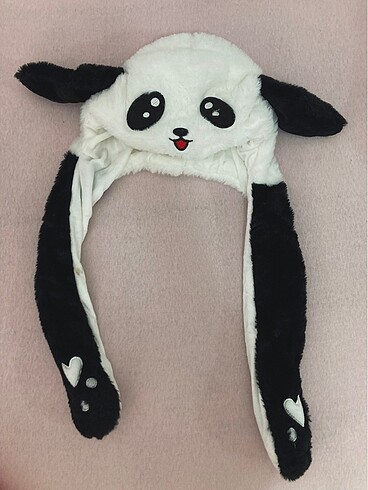Panda peluş şapka