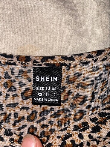 Sheinside Shein Leoparlı Crop