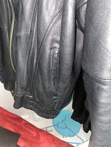 m Beden Vintage Deri Ceket