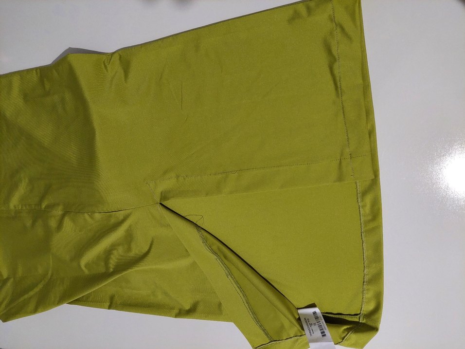 Yağ Yeşili Askılı Midi Elbise - Görsel 3