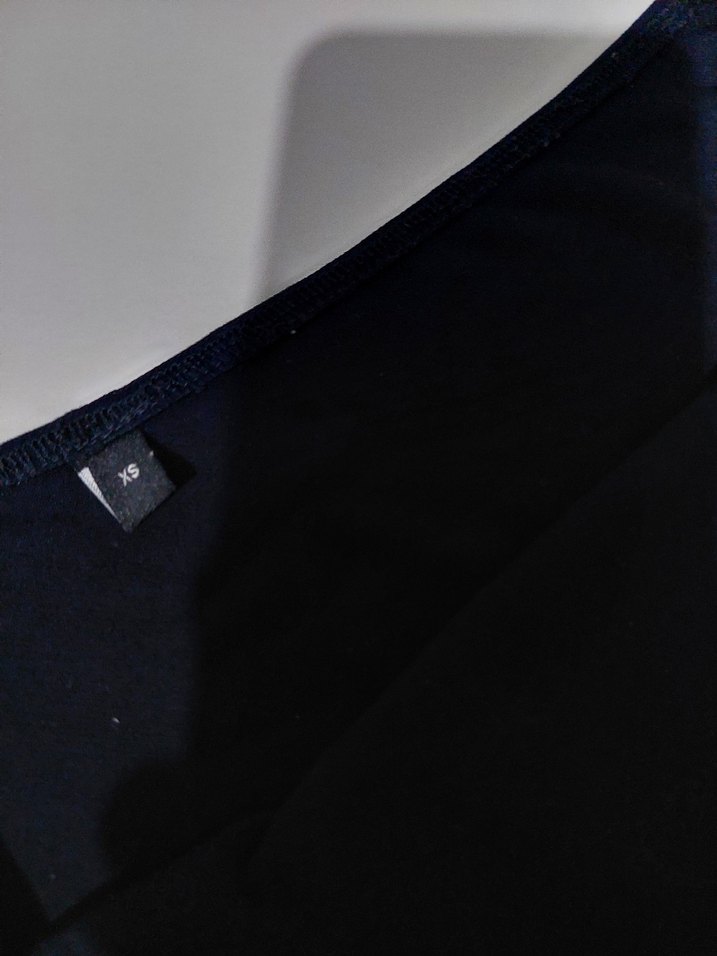 Koyu Lacivert Tek Omuz Midi Elbise - Görsel 4