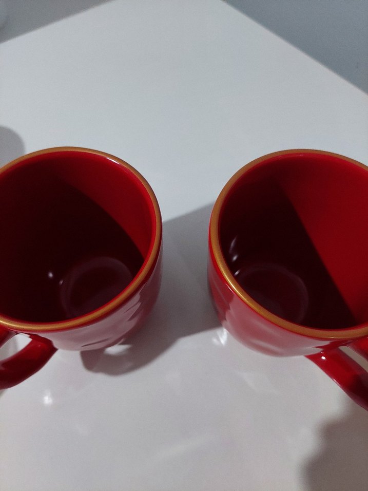 Kırmızı Seramik 2'li Kupa Seti - Görsel 3