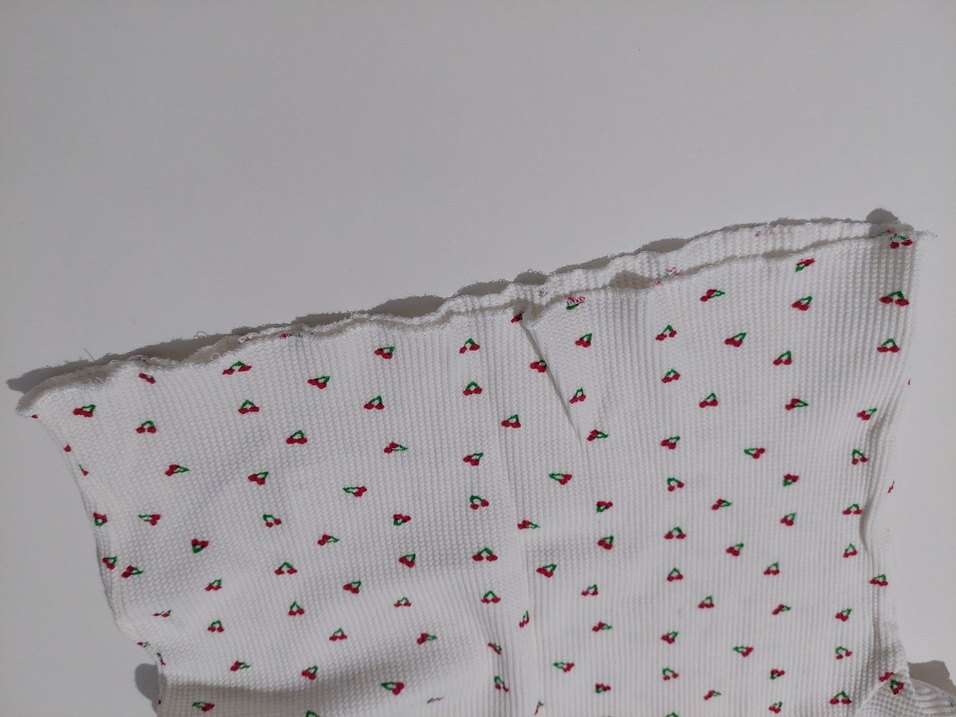 Beyaz Kiraz Desenli Tişört - Görsel 5