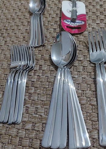 6 kişilik çatal, kaşık takimı
gündoğdu 18/10 - Görsel 3