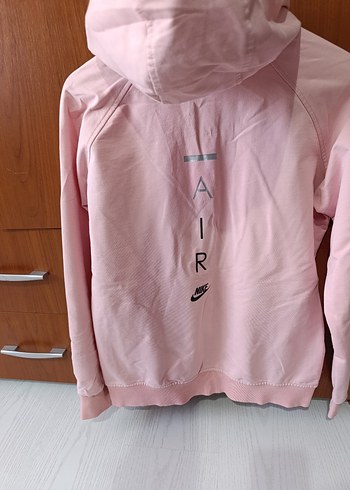 Nike Pembe Fermuarlı Nike Kapüşonlu sweatshirt