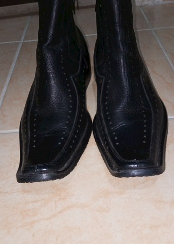 Erkek Siyah Gotik Tokalı Bot - Görsel 4