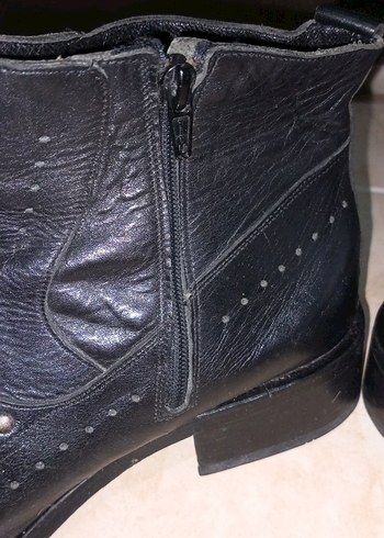 Erkek Siyah Gotik Tokalı Bot - Görsel 7