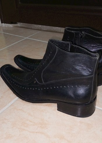 Erkek Siyah Gotik Tokalı Bot - Görsel 2