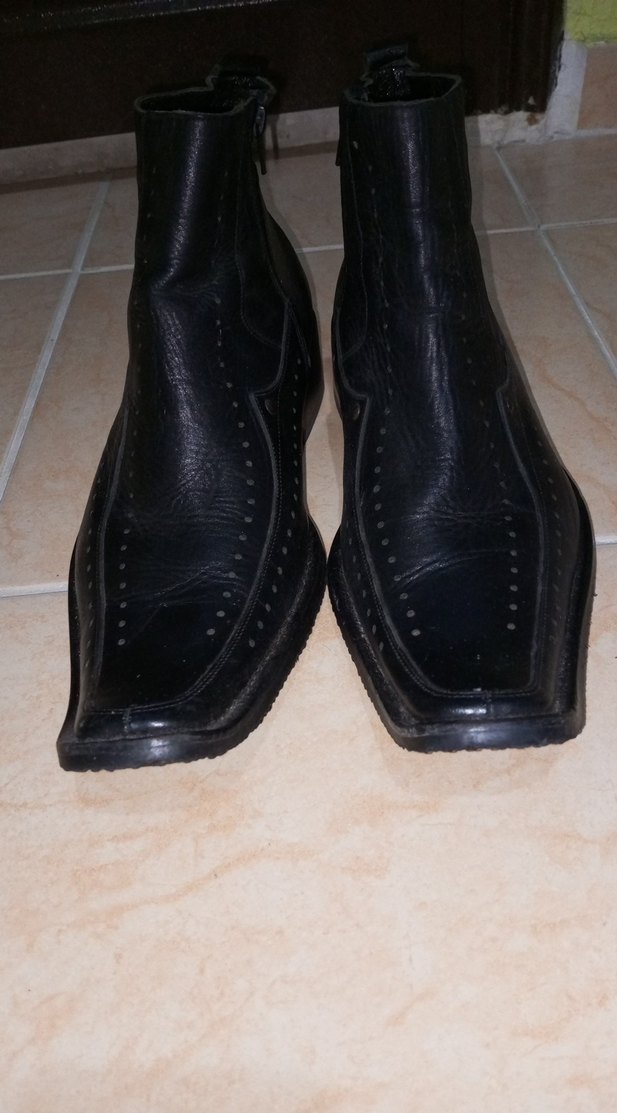 Erkek Siyah Gotik Tokalı Bot - Görsel 4