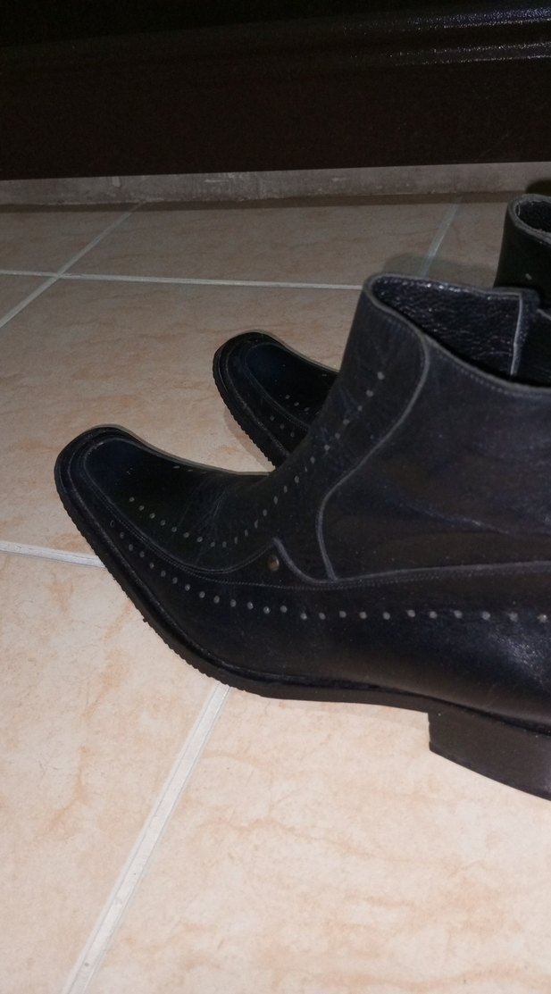 Erkek Siyah Gotik Tokalı Bot - Görsel 3