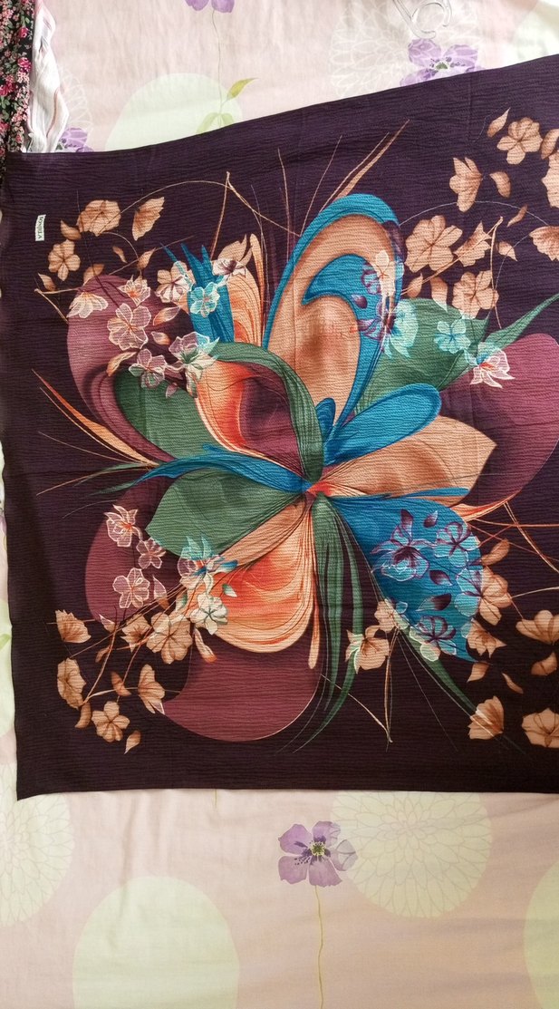 Renkli Piliseli Bohem Kadın Başörtüsü - Görsel 2