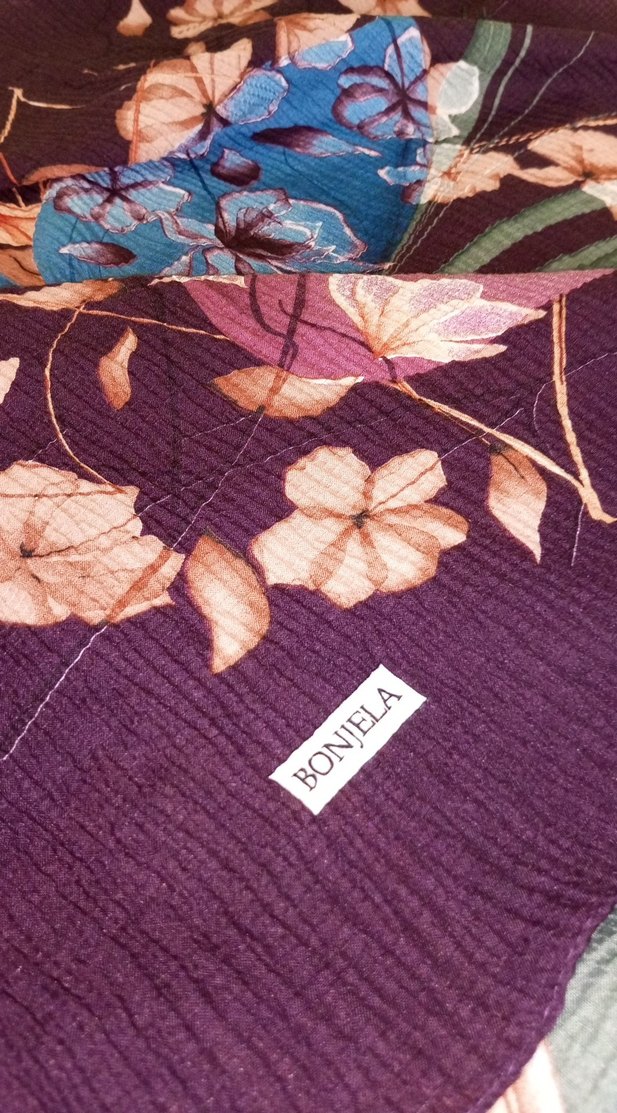 Renkli Piliseli Bohem Kadın Başörtüsü - Görsel 4