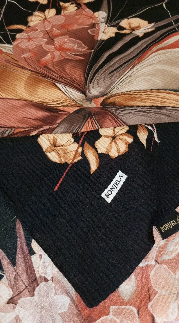 Pilili Bohem Vintage Kadın Başörtüsü - Görsel 3