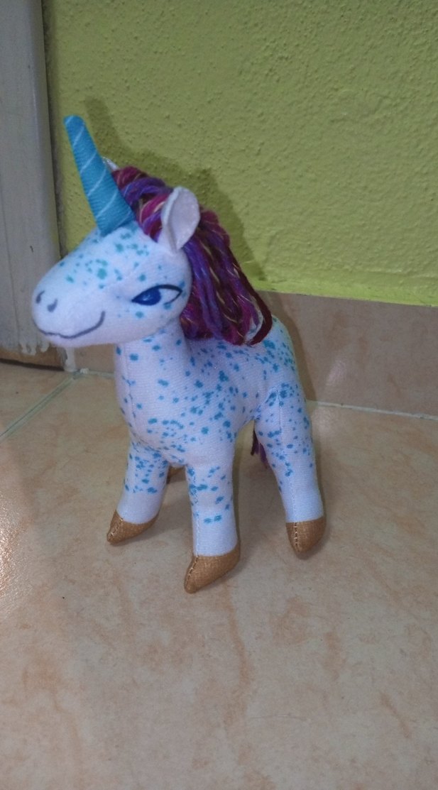 Pastel Renkli Peluş Unicorn Oyuncak - Görsel 2