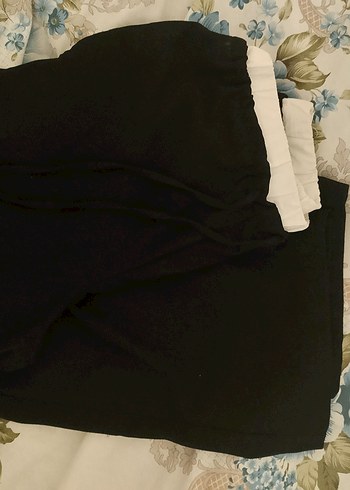 Beyaz Beli Lastikli Salaş  Kadın Pantolon - Görsel 2