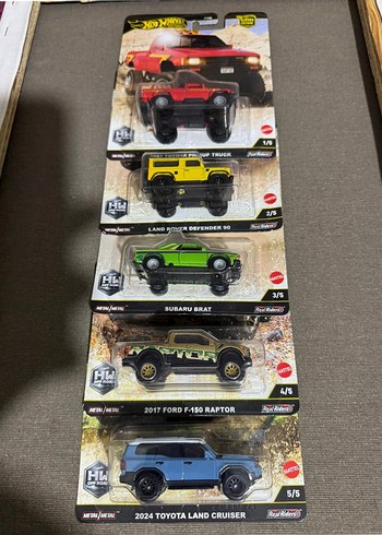 Hotwheels Off Road Premium 5li Set