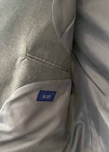 Gri Erkek Düz Kesim Ofis Takım Elbise Ceketi - Görsel 3