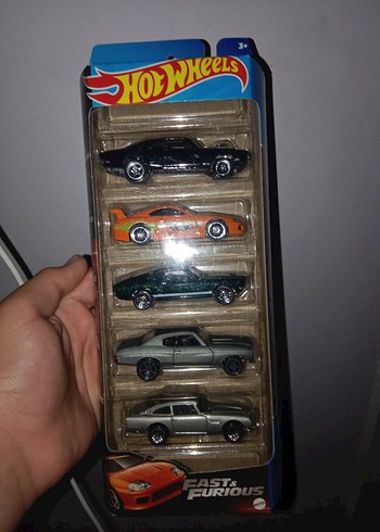Hot Wheels 5'li HIZLI VE ÖFKELİ Araba Seti