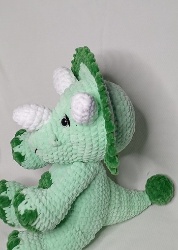 Hello Kitty Yeşil Renkli Triceratops Peluş Oyuncak