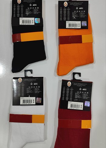 Galatasaray Baskılı Mini Kadın Çorap - Görsel 2