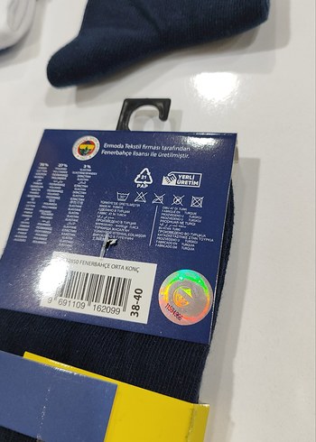 Fenerbahçe Mini Kadın Çorap - Görsel 3
