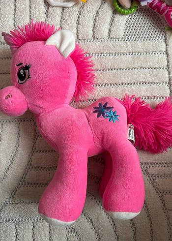 Renkli Pembe Peluş At Oyuncak