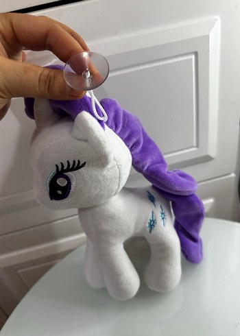 Mor Yeleli Gri Peluş At Oyuncak - Görsel 2