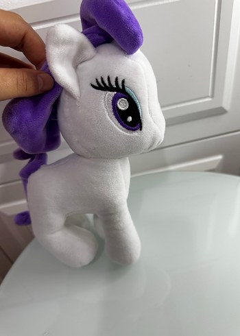 Mor Yeleli Gri Peluş At Oyuncak - Görsel 3