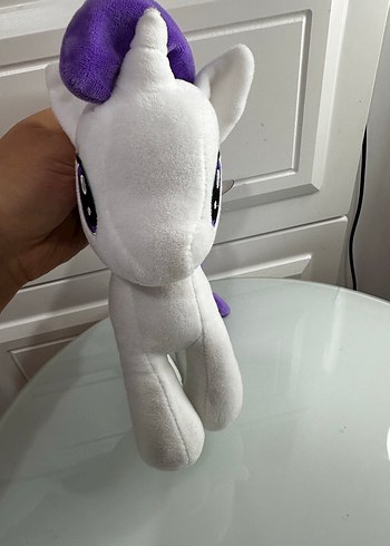 Mor Yeleli Gri Peluş At Oyuncak - Görsel 4