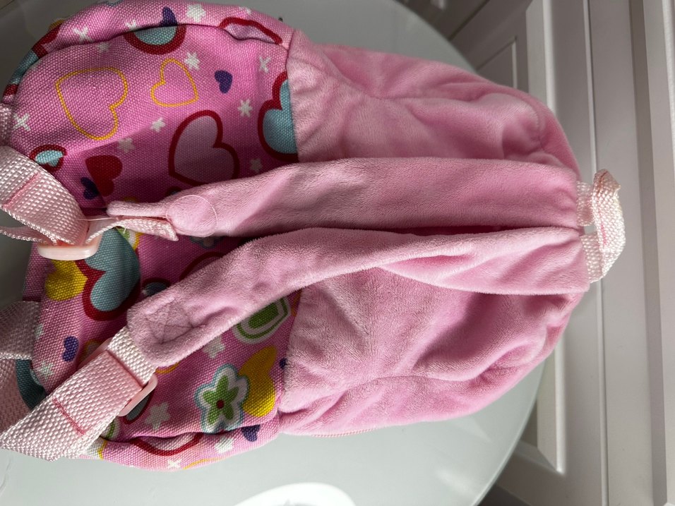 Renkli Pembe Peluş Çocuk Sırt Çantası - Görsel 2